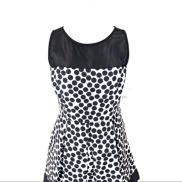 Danny & Nicola Polka Dot Fit & Flare Dress Sz 12P - Picture 4 of 8
